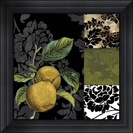 Framed Damask Lerain IV Print