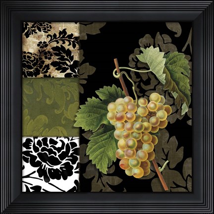 Framed Damask Lerain V Print