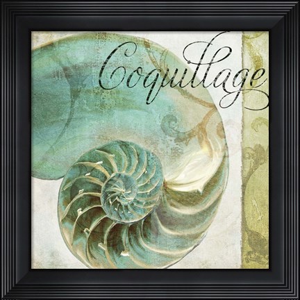 Framed La Mer I Print