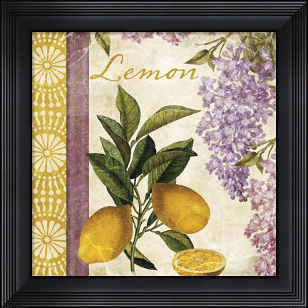 Framed Summer Citrus I Print