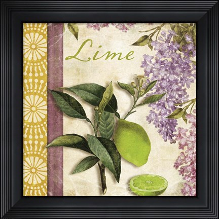 Framed Summer Citrus IV Print