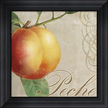 Framed Fruits Classique I Print