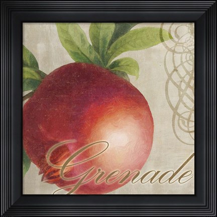 Framed Fruits Classique II Print
