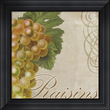 Framed Fruits Classique VI Print