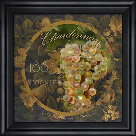 Framed Wines of France I Print