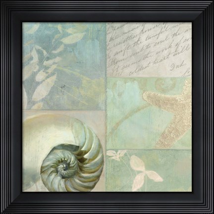 Framed Beach Expressions I Print