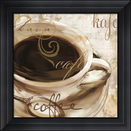 Framed Le Cafe I Print