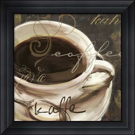 Framed Le Cafe II Print
