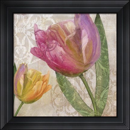 Framed Tulip Tempest I Print