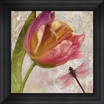 Framed Tulip Tempest II Print