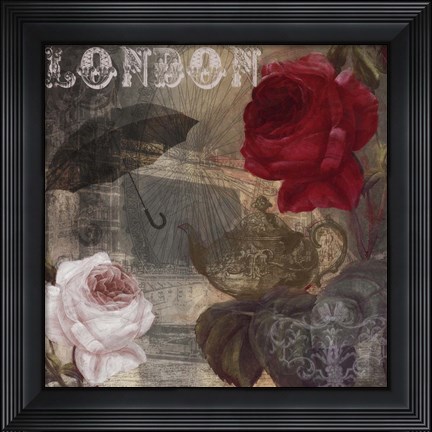 Framed Rose of London I Print
