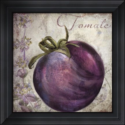 Framed Legumes Francais V Print