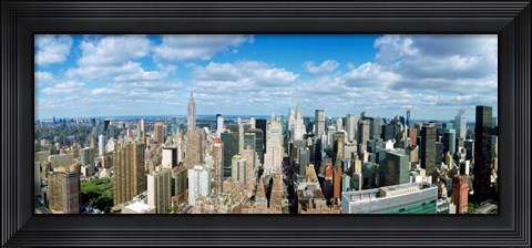 Framed Aerial View of New York City Print