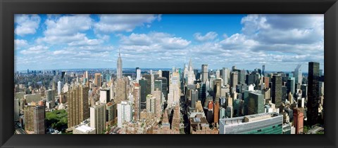 Framed Aerial View of New York City Print