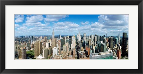 Framed Aerial View of New York City Print