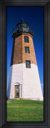 Framed Point Judith Light, Narragansett Bay, Rhode Island Print