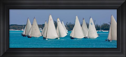 Framed Annual National Family Island Regatta, Georgetown, Bahamas Print