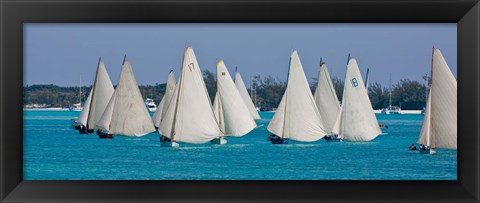 Framed Annual National Family Island Regatta, Georgetown, Bahamas Print