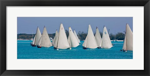 Framed Annual National Family Island Regatta, Georgetown, Bahamas Print