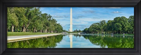 Framed Reflection of Washington Monument on Water, Washington DC Print