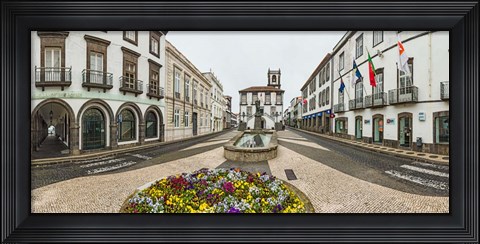 Framed Ponta Delgada City Hall, Sao Miguel, Azores, Portugal Print