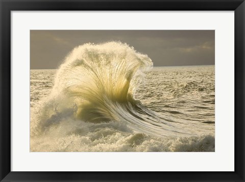 Framed Waves in the Pacific Ocean, San Pedro, Los Angeles, California Print