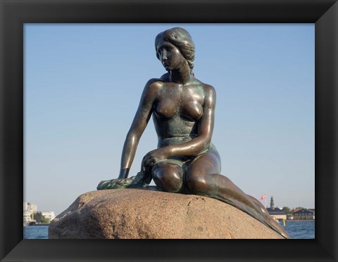 Framed Close-up of The Little Mermaid statue, Copenhagen, Denmark Print