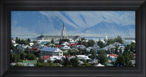 Framed Perlan Building, Reykjavik, Iceland Print