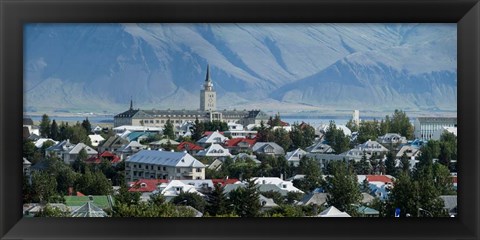 Framed Perlan Building, Reykjavik, Iceland Print