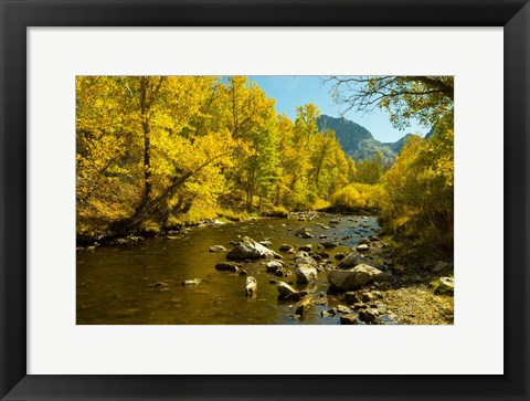 Framed Loop Falls, June Lake, California Print