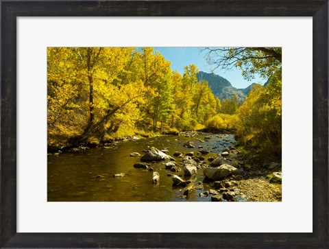 Framed Loop Falls, June Lake, California Print