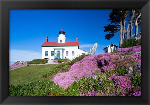 Framed Battery Point Lighthouse, Crescent City, California Print