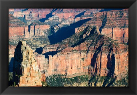 Framed North and South Rims, Grand Canyon, Arizona Print