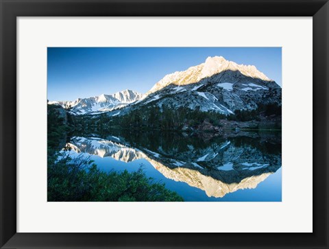 Framed Reflections in a River in Eastern Sierra, California Print