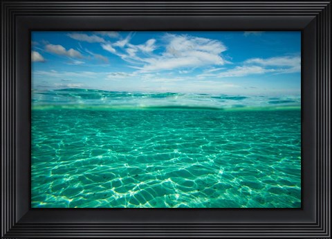 Framed Clouds over the Pacific Ocean, Bora Bora, French Polynesia Print