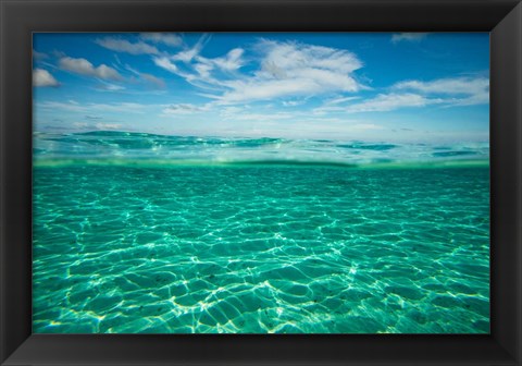 Framed Clouds over the Pacific Ocean, Bora Bora, French Polynesia Print