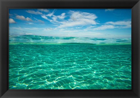 Framed Clouds over the Pacific Ocean, Bora Bora, French Polynesia Print