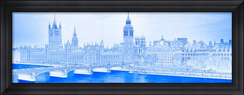 Framed Westminster Bridge &amp; Big Ben, London Print
