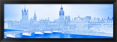 Framed Westminster Bridge &amp; Big Ben, London Print