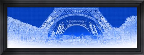 Framed Low Section of the Eiffel Tower, Paris Print