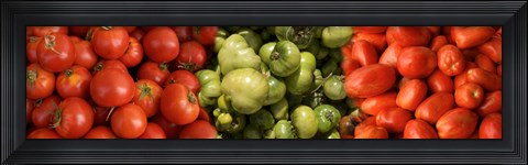 Framed Close-up of Assorted Tomatoes Print