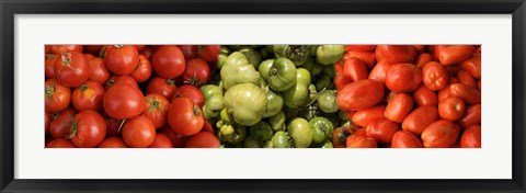 Framed Close-up of Assorted Tomatoes Print