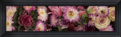 Framed Close-up of Flowers in a Bouquet Print