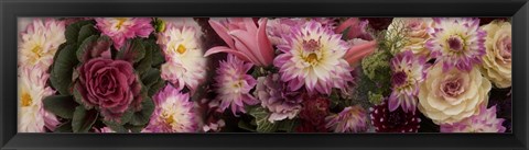 Framed Close-up of Flowers in a Bouquet Print