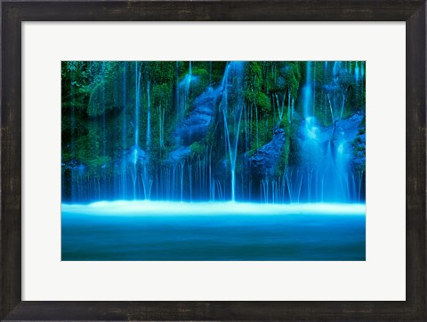 Framed Mossbrae Falls, Sacramento River, California Print