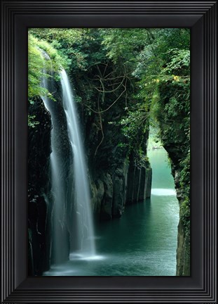 Framed Waterfall Miyazaki Japan Print
