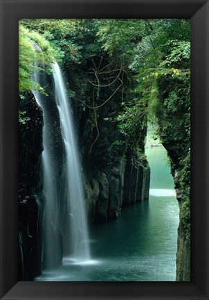 Framed Waterfall Miyazaki Japan Print