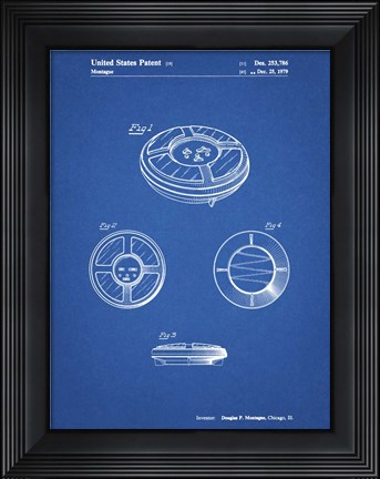 Framed Blueprint Simon Patent Print
