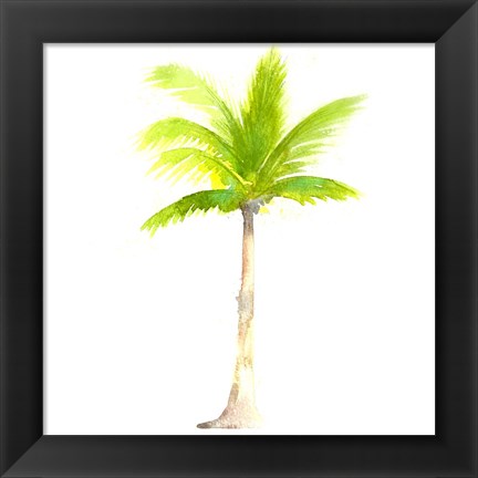 Framed Tropical Icons Palm Tree Print