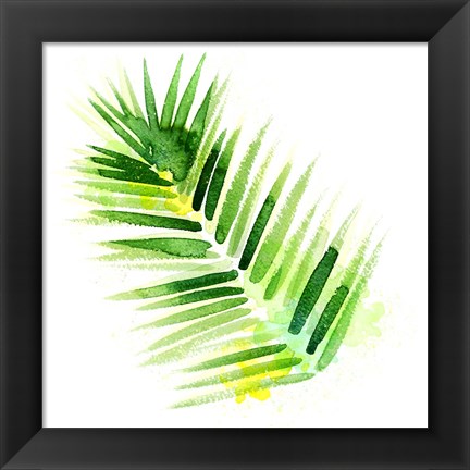 Framed Tropical Icons Palm Frond Print